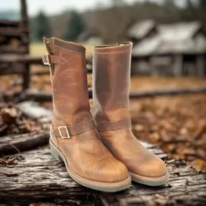 Chippewa Engineer Boots Men 11.5D Brown Leather Vibram USA Made Motorcycle Biker Chippewa engineer boots 27863 - Gem main image 4